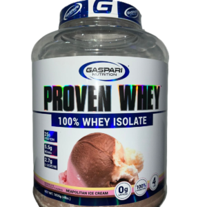 Gaspari Nutrition Proteina Proven Whey 100% Whey Isolate 4Lbs 54 Servs Sabor Napolitano