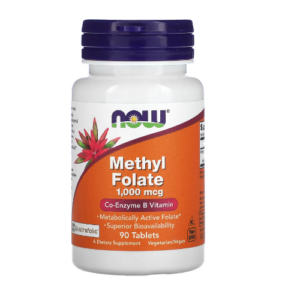 Now Foods Methyl Folate 1,000 MCG 90 Tabletas