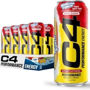 Cellucor C4 Energy Drink 16oz 12 Pack Hawaiian Punch