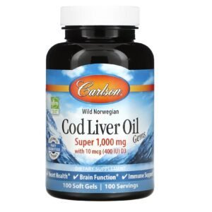 Aceite de Hígado de Bacalao 1000 mg 100 softgels