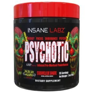 Insane Labz Psychotic Blend Pre Entreno 35 Serv  Caramelo de Sangre Edicion Dia de Muertos