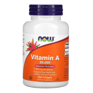 Now Foods Vitamina A 25000 IU 250 Softgels