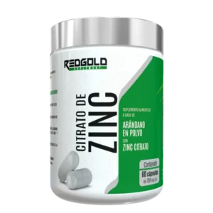 Red Gold Citrato de Zinc 750mg 60 Capsulas