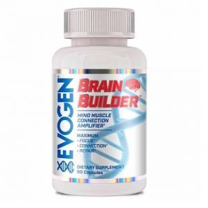 Evogen Brain Builder 90 Capsulas.  Amplificador de Conexión Mente-Músculo