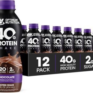 Optimum Nutrition Gold Standard 40 Grs Protein Shake 14Oz 12 Pack
