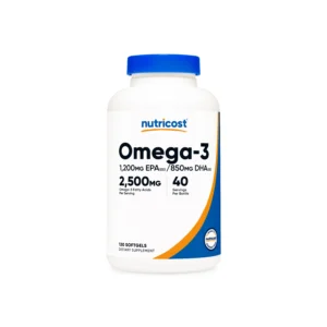 Nutricost Omega 3 2500 Mg  120 Capsulas (1200mg EPA/ 850mg DHA)