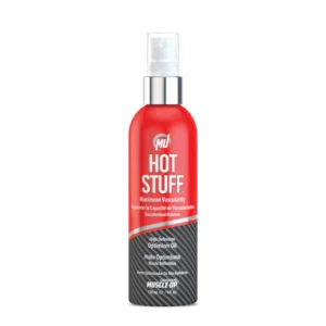 Muscle Up Pro Tan Hot Stuff.  Aceite optimizador de alta definición.